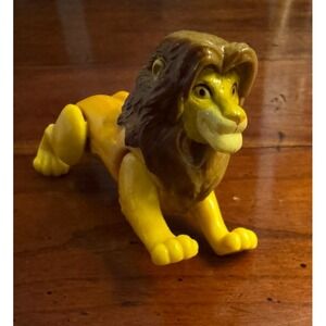 Vintage Disney The Lion King Mufasa Toy Figurine with Moving Legs The Lion King